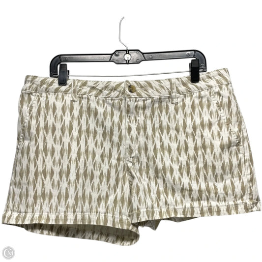 Shorts By Ana In Tan & White, Size: 14