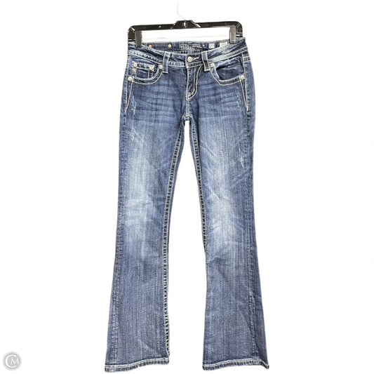 Jeans Boot Cut By Miss Me In Blue Denim, Size: 4