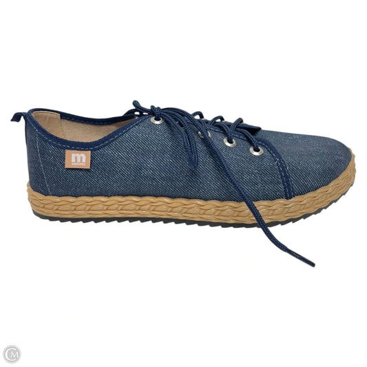 Shoes Sneakers By Moleca In Blue Denim, Size: 7