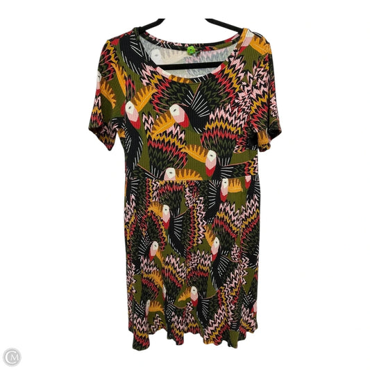 Dress Designer By Farm Rio In Animal Print, Size: M