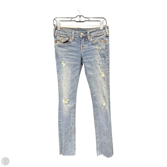 Jeans Skinny By True Religion In Blue Denim, Size: 26