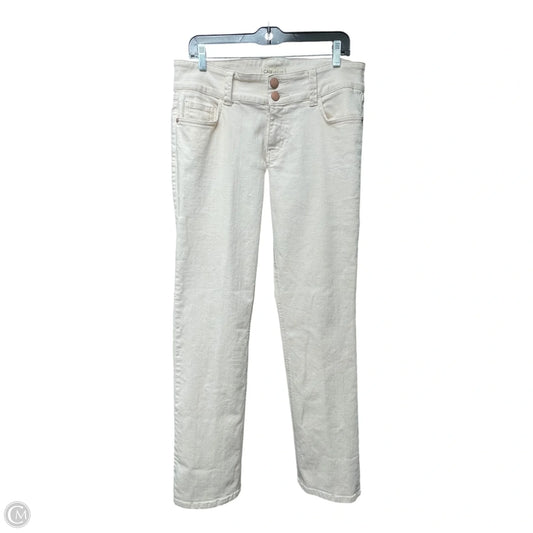 Jeans Straight By Cabi In Pink Denim, Size: 10
