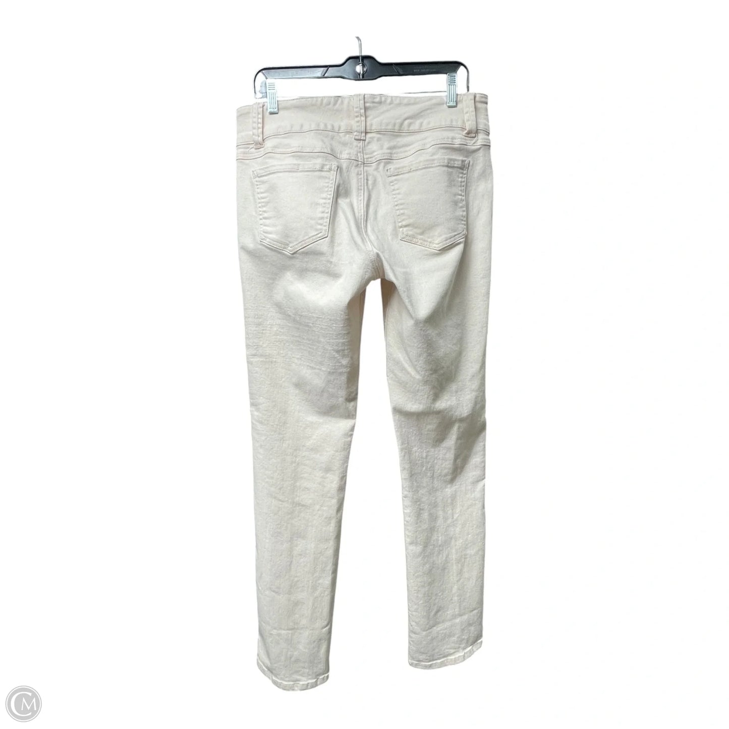 Jeans Straight By Cabi In Pink Denim, Size: 10