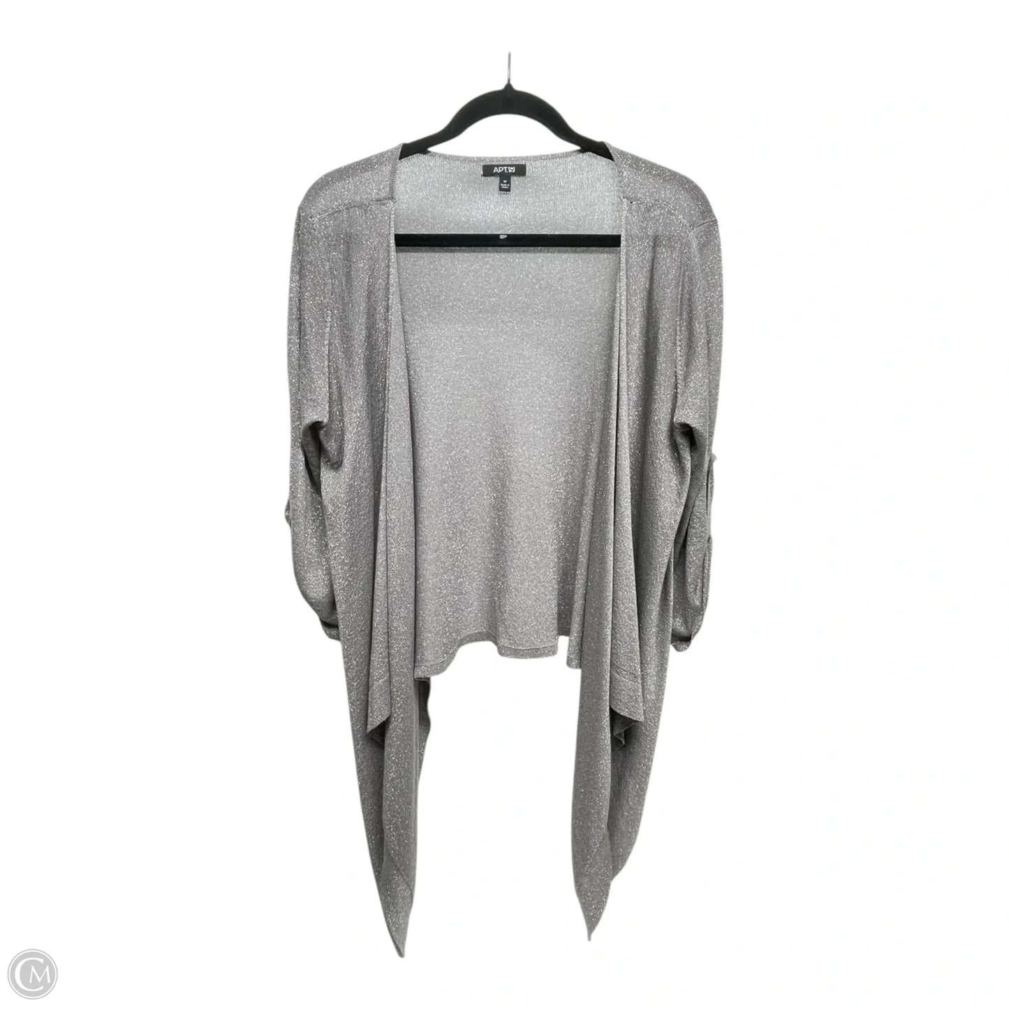 Cardigan By Apt 9 In Silver, Size: M