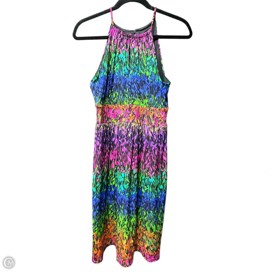 Dress Casual Short By Maggy London In Rainbow Print, Size: 4