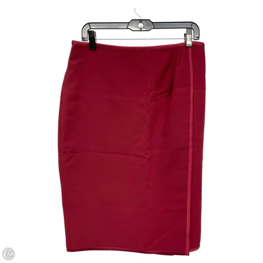 Skirt Midi By Ann Taylor In Red, Size: 12