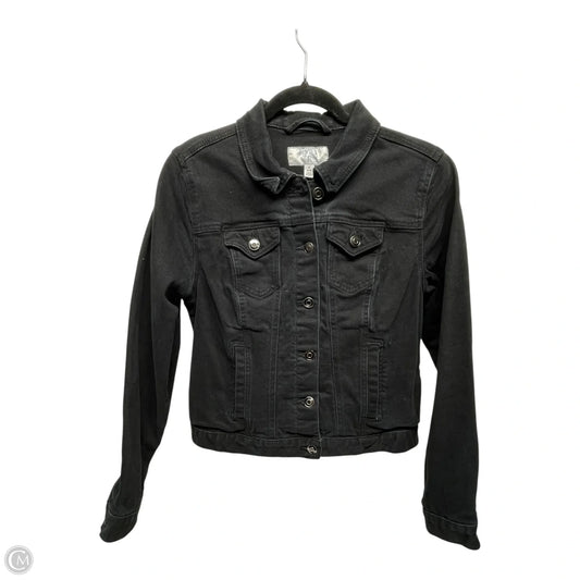Jacket Denim By Time And Tru In Black, Size: S