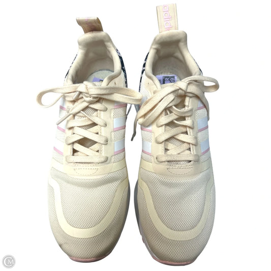 Shoes Athletic By Adidas In Cream & Pink, Size: 8