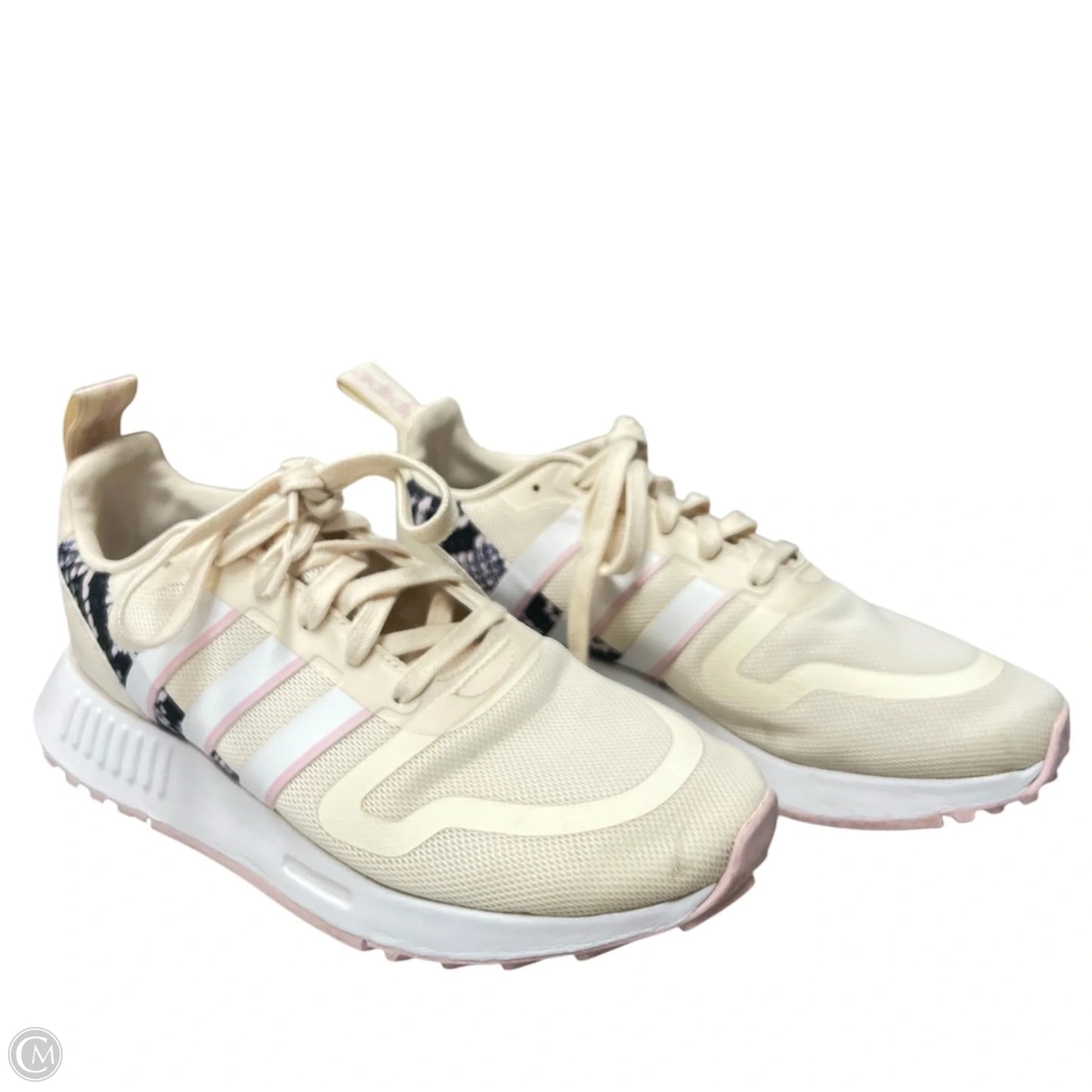 Shoes Athletic By Adidas In Cream & Pink, Size: 8