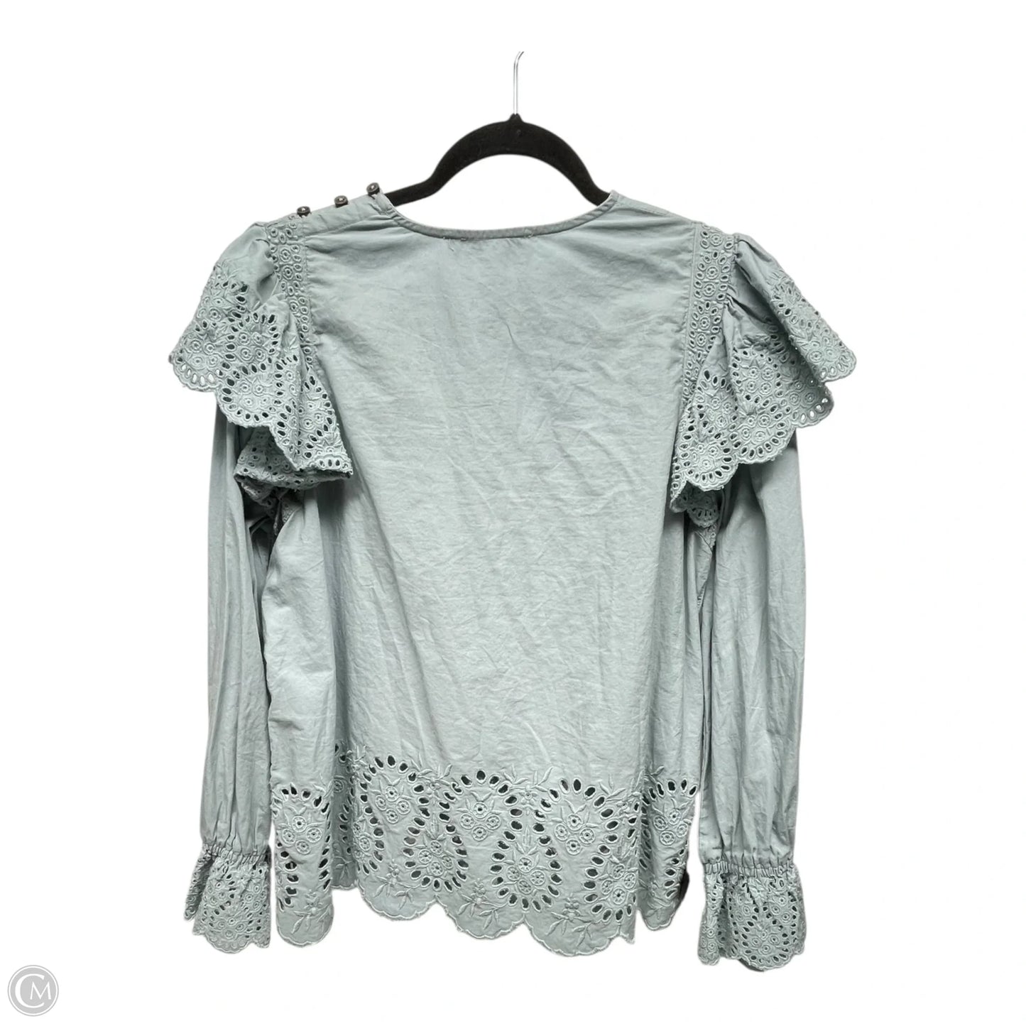 Top Long Sleeve By SEA In Aqua, Size: M