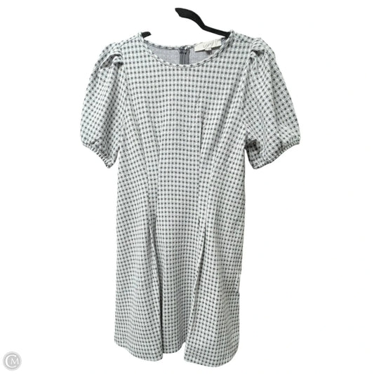 Dress Casual Short By Loft In Grey & White, Size: 6