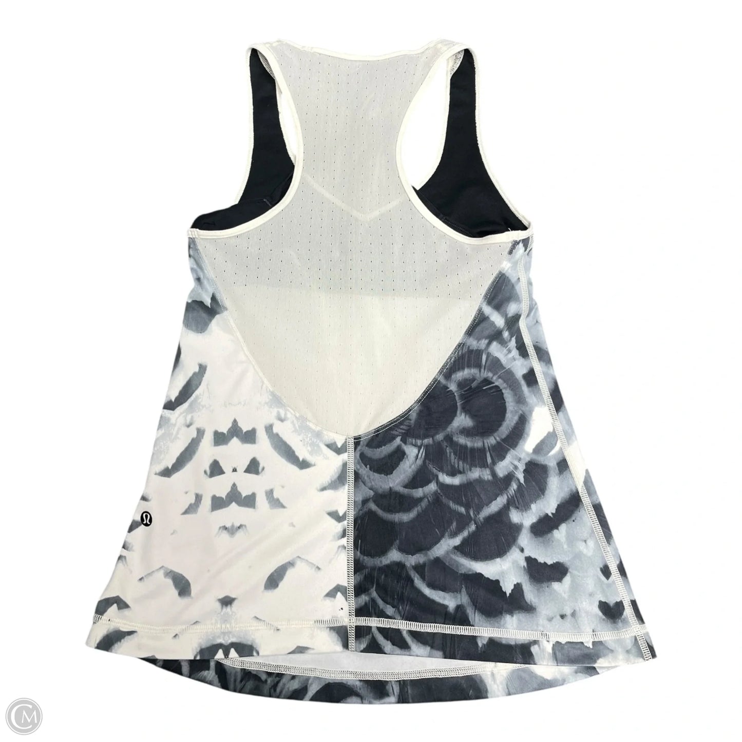 Athletic Tank Top By Lululemon In Green & Grey, Size: 8