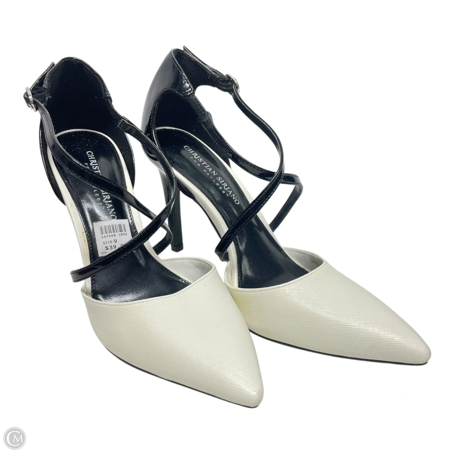 Shoes Heels Stiletto By Christian Siriano For Payless In Black & Cream, Size: 9