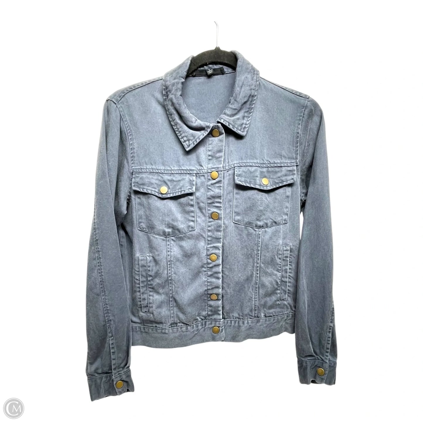 Jacket Shirt By Jane And Delancey In Grey, Size: S
