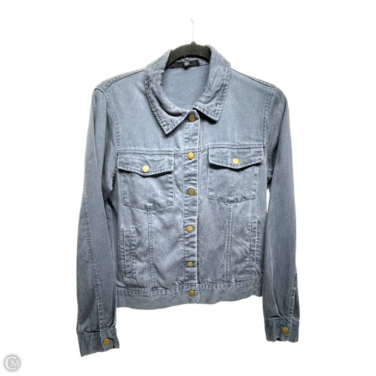 Jacket Shirt By Jane And Delancey In Grey, Size: S