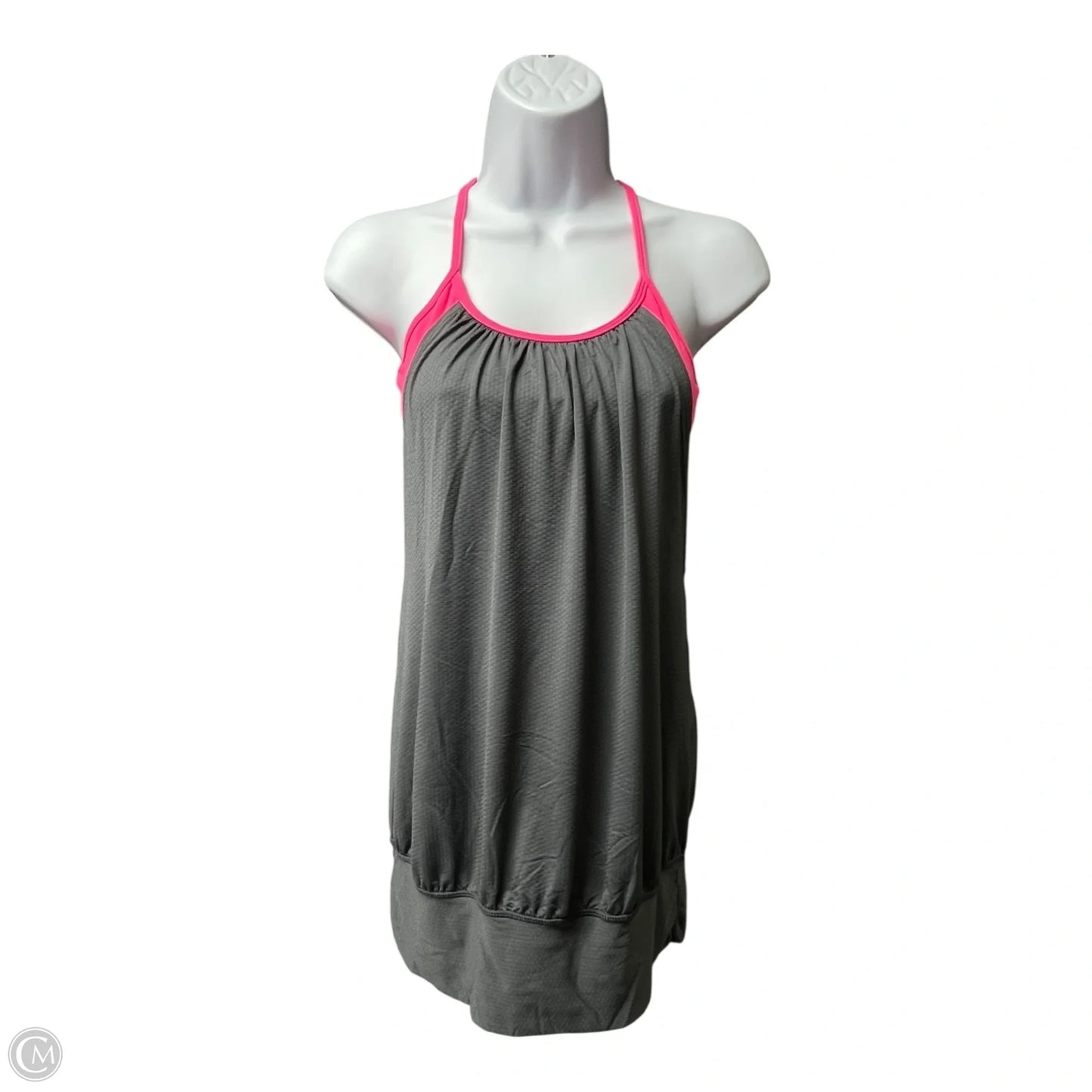 Athletic Tank Top By Lululemon In Grey & Pink, Size: S