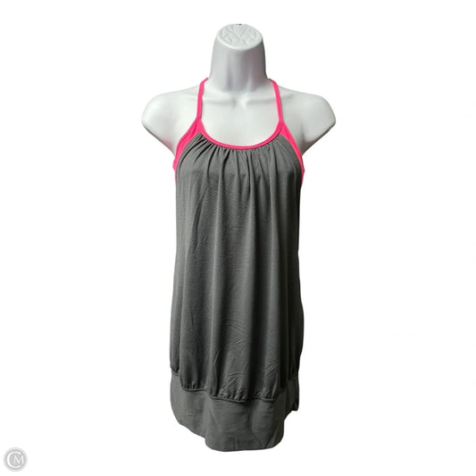 Athletic Tank Top By Lululemon In Grey & Pink, Size: S