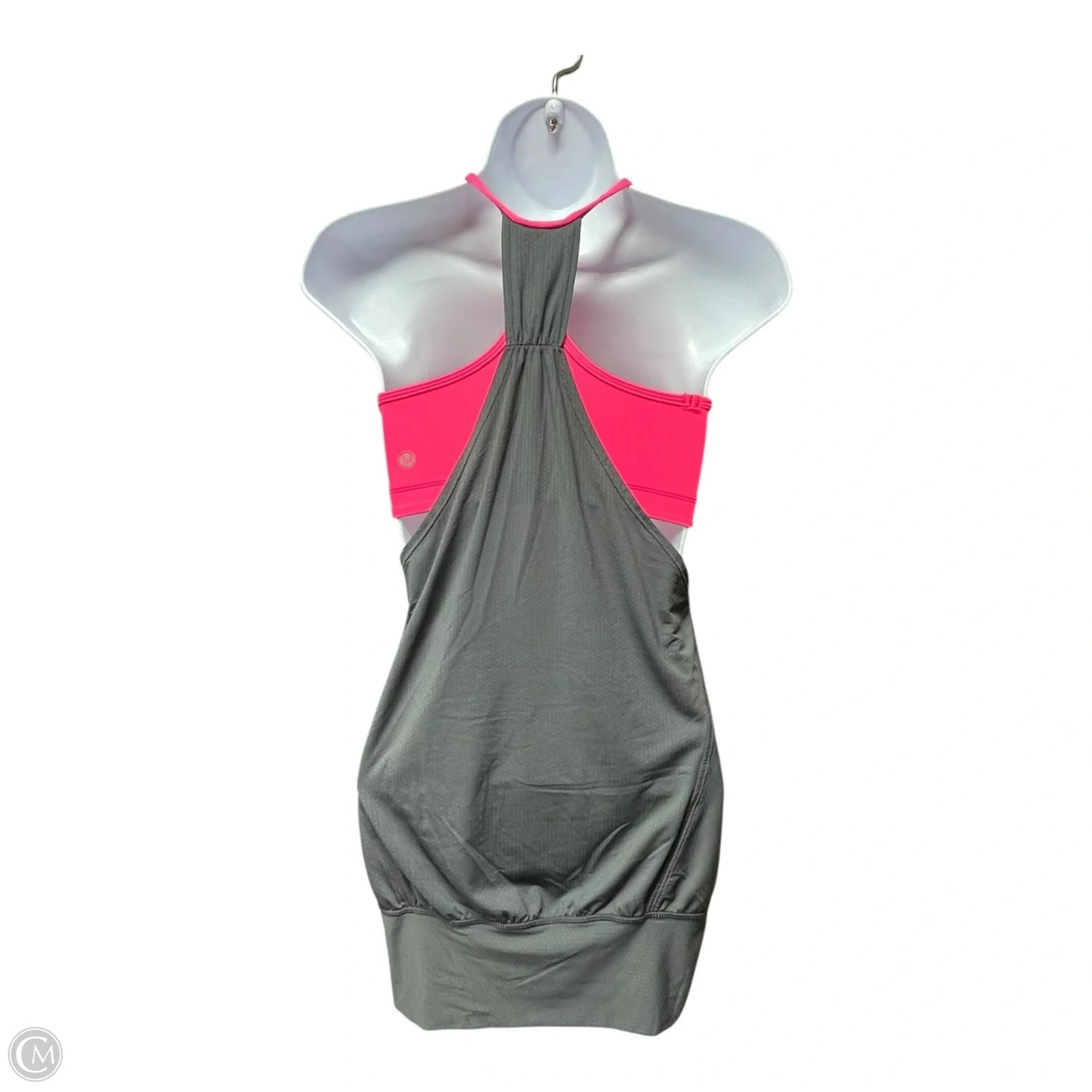 Athletic Tank Top By Lululemon In Grey & Pink, Size: S