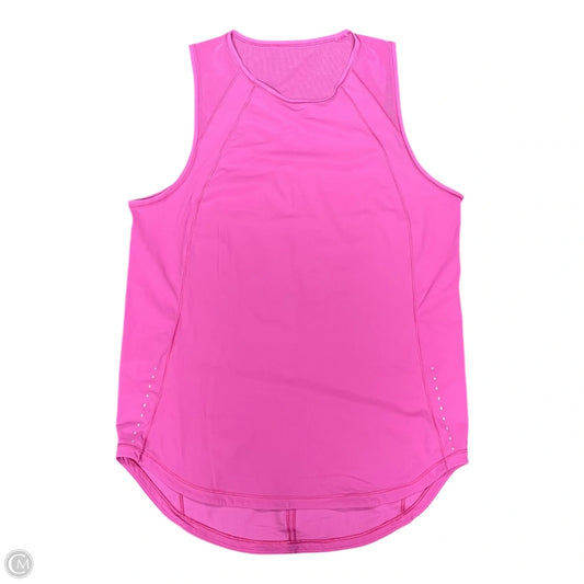 Athletic Tank Top By Lululemon In Pink, Size: M