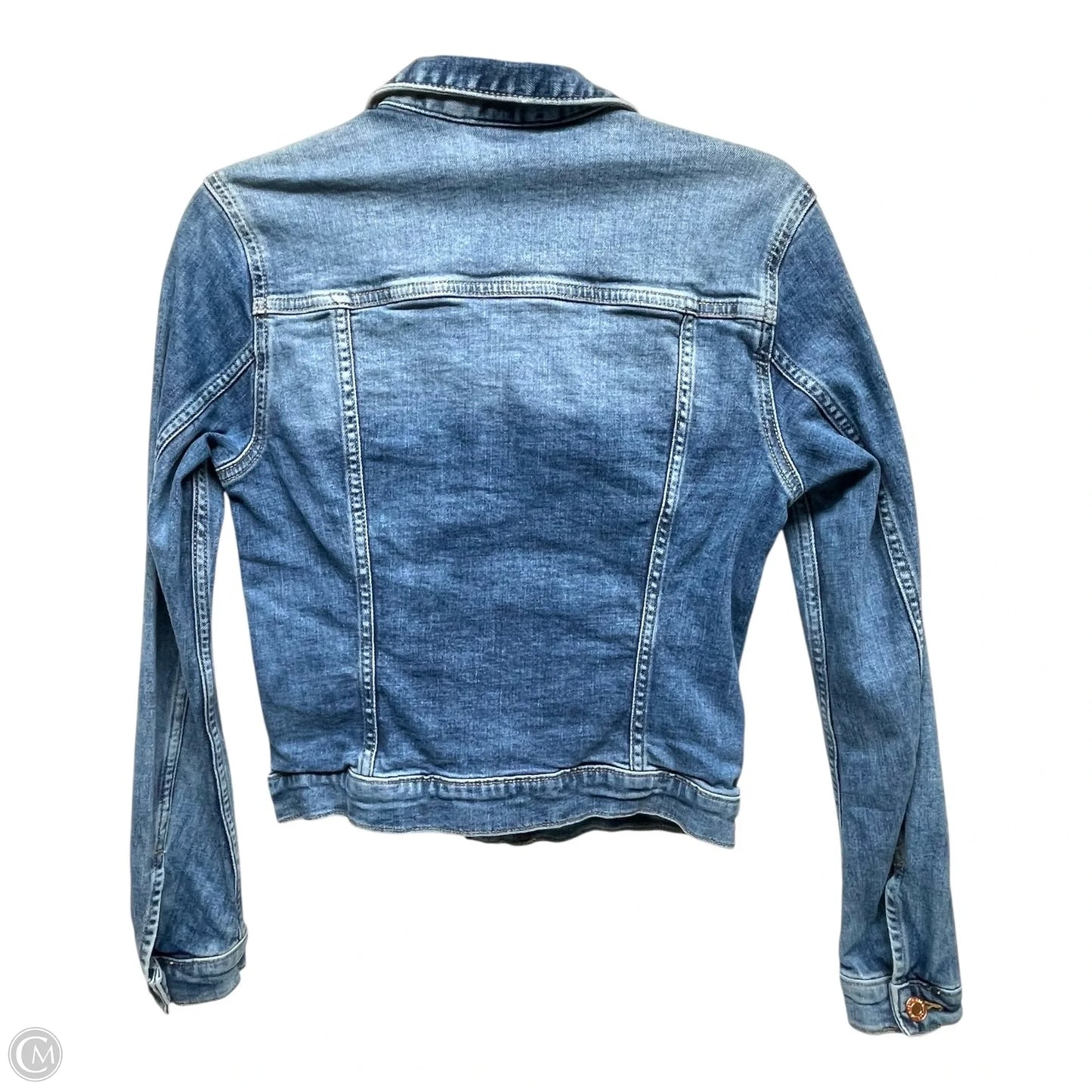 Jacket Denim By Clothes Mentor In Blue Denim, Size: 4