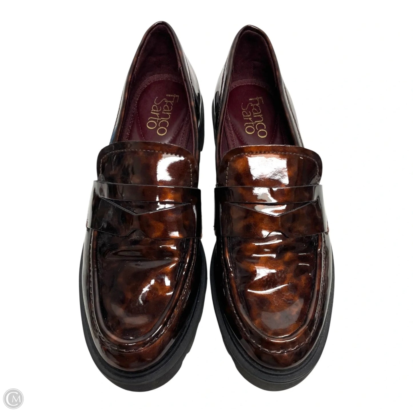 Shoes Heels Platform By Franco Sarto In Tortoise Shell Print, Size: 5.5
