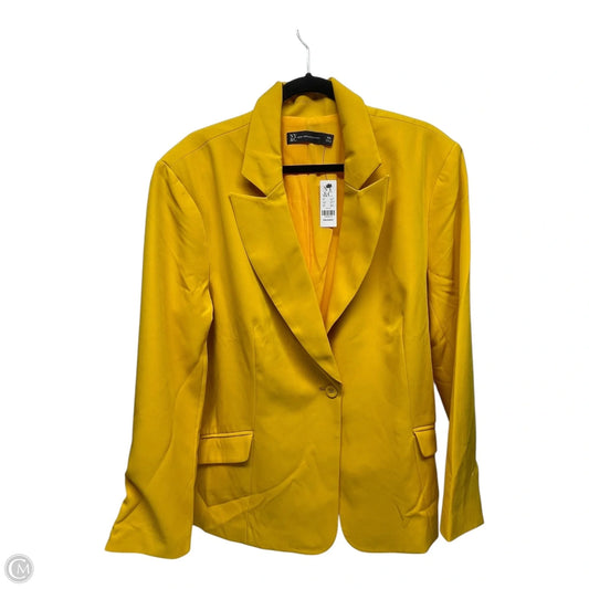 Blazer By New York And Co In Yellow, Size: 2x