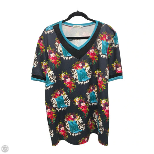 Top Short Sleeve By SOUTHERN STITCH In Multi-colored, Size: Xl