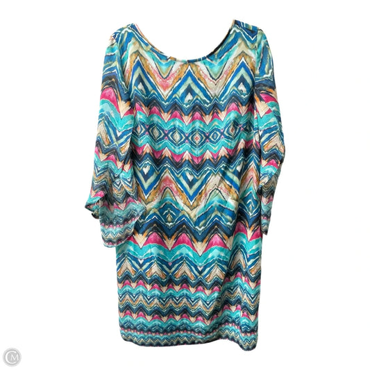 Dress short Long Sleeve By Alyx In Multi-colored, Size: 18