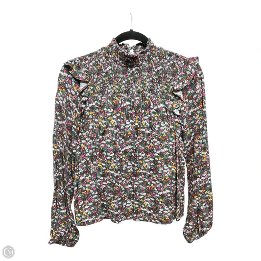 Top Long Sleeve By Draper James Rsvp In Floral Print, Size: S