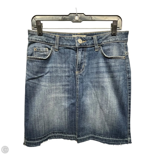 Skirt Mini & Short By Lee In Blue Denim, Size: 6