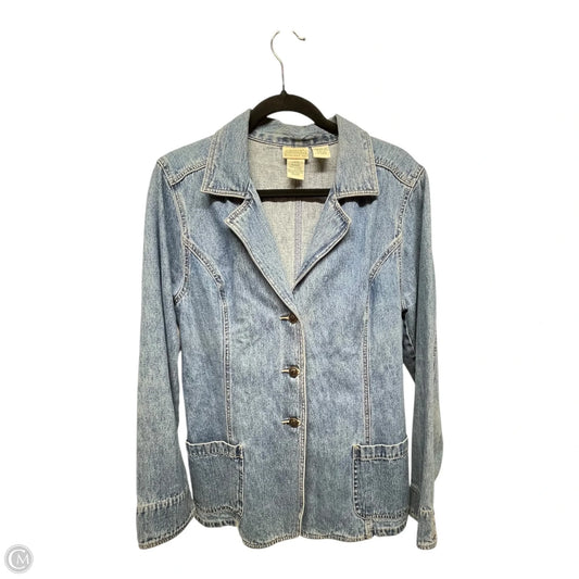 Jacket Denim By St Johns Bay In Blue Denim, Size: L