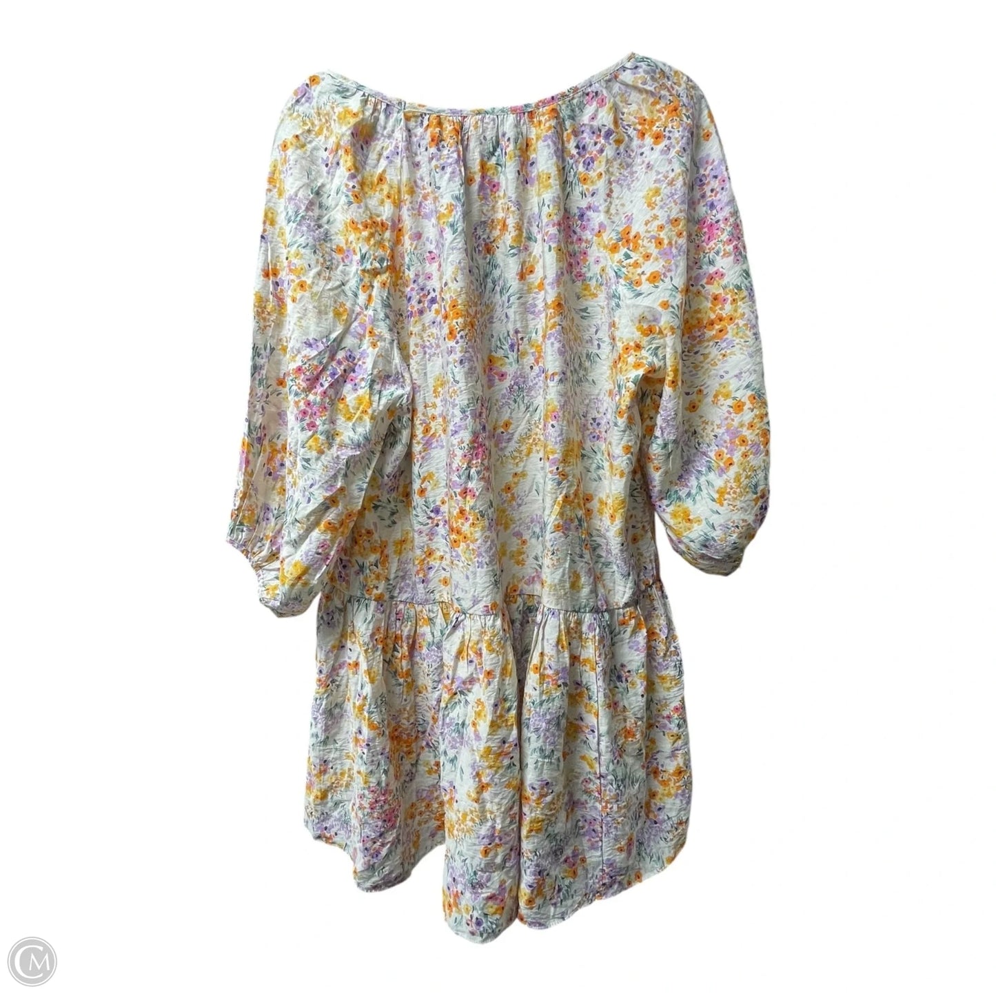 Dress Casual Short By H&m In Floral Print, Size: S