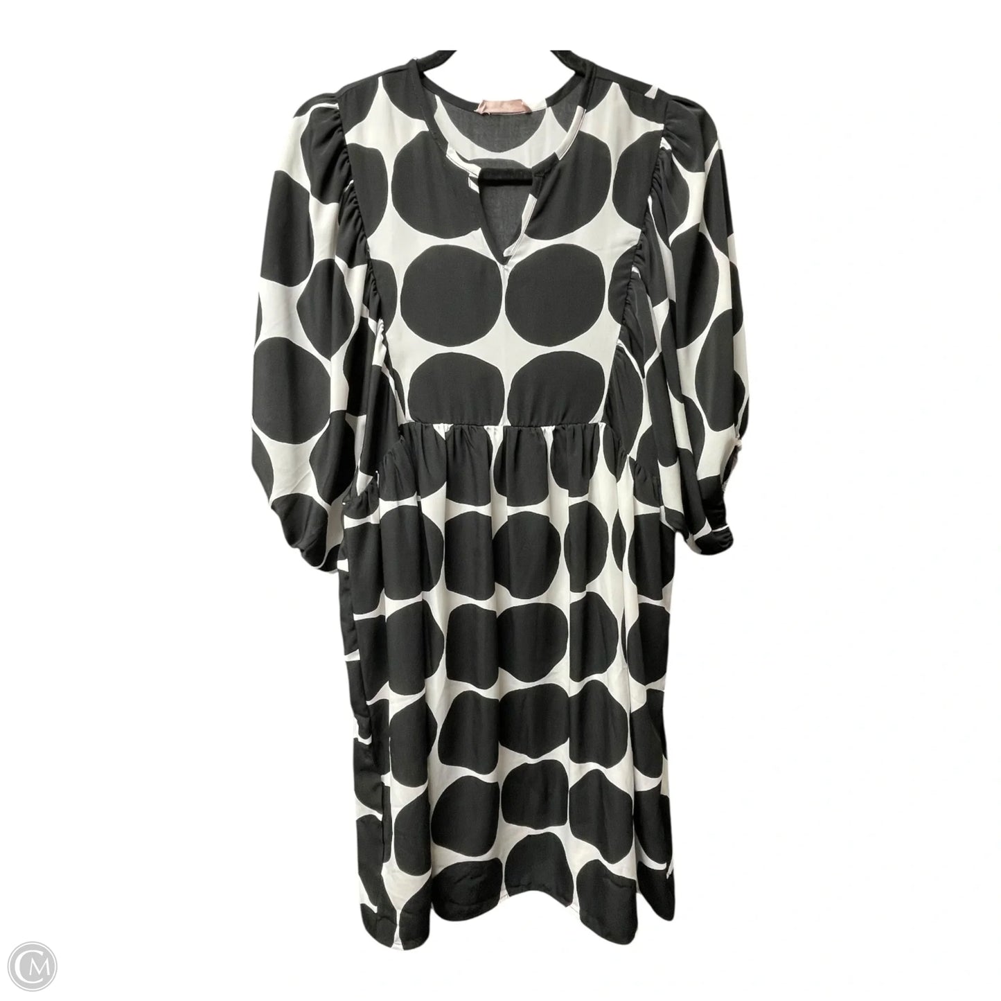 Dress Casual Short By Ces Femme In Black & White, Size: S