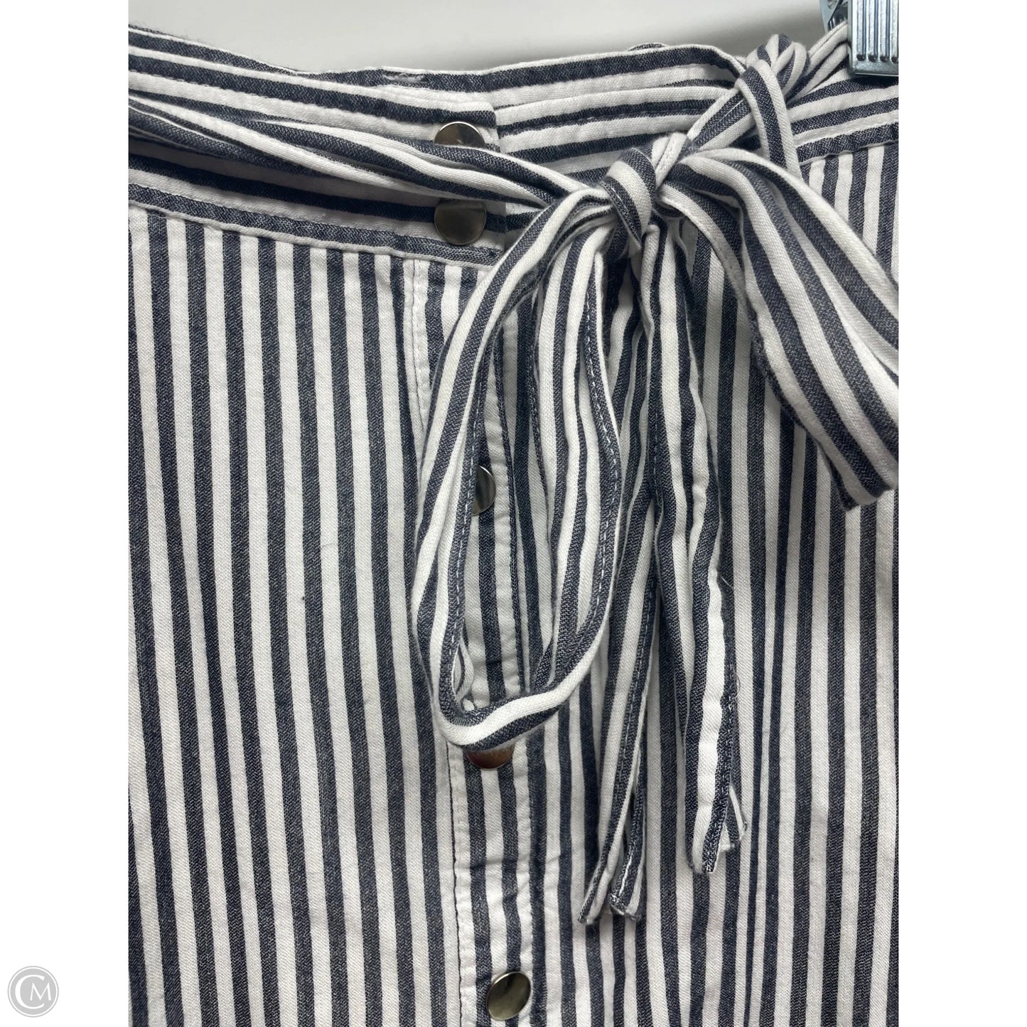 Skirt Midi By Loft In Striped Pattern, Size: 2