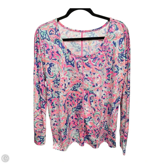 Top Long Sleeve Designer By Lilly Pulitzer In Multi-colored, Size: M