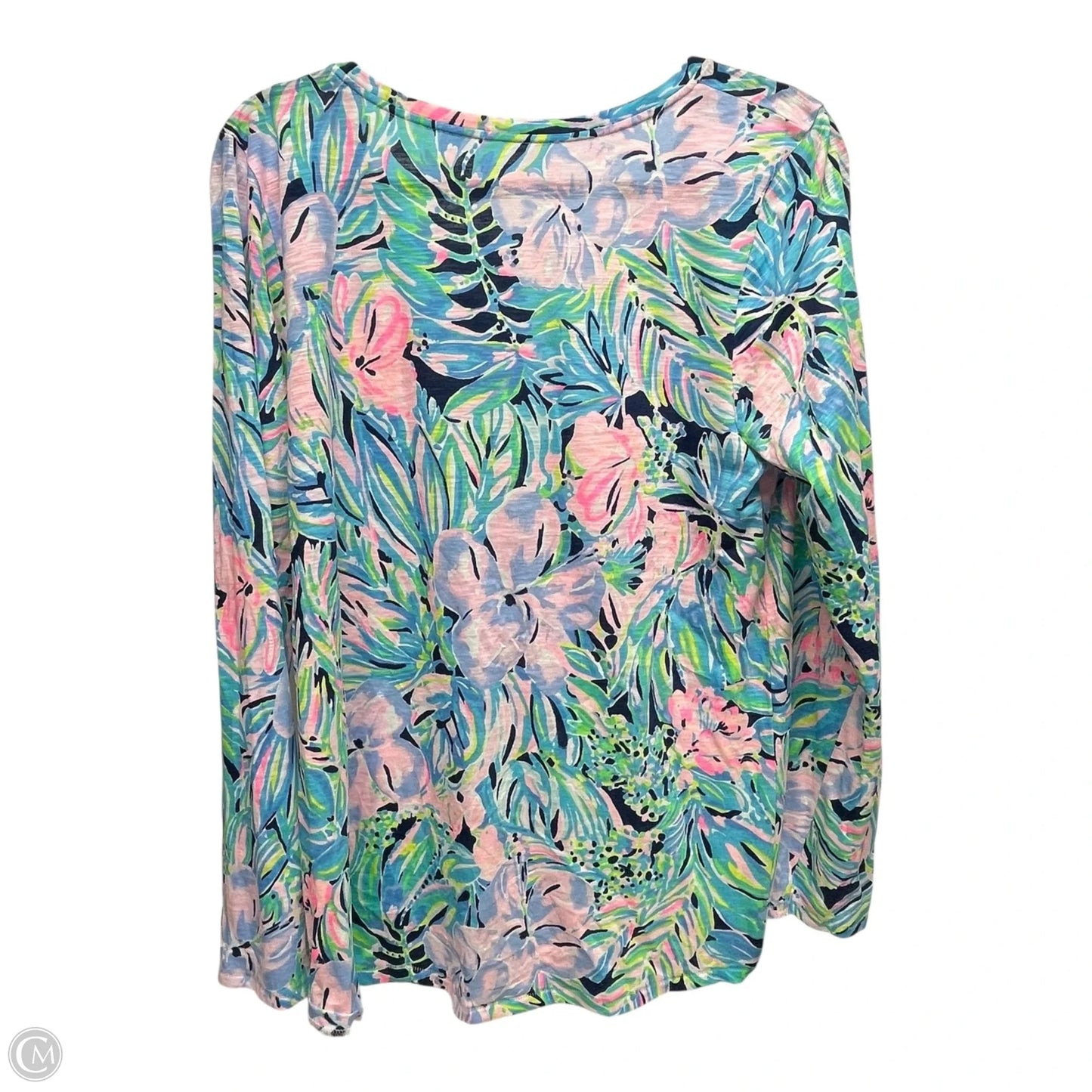 Top Long Sleeve Designer By Lilly Pulitzer In Multi-colored, Size: L