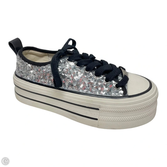 Shoes Sneakers Platform By LEME In Silver, Size: 6.5