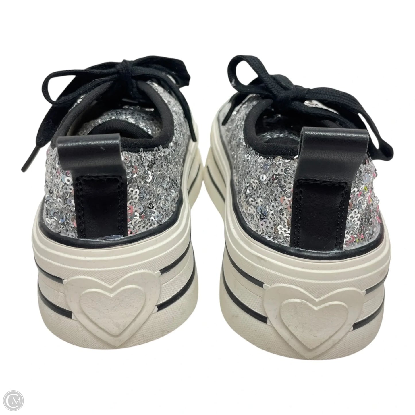 Shoes Sneakers Platform By LEME In Silver, Size: 6.5