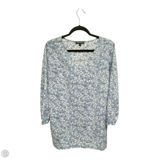 Top Long Sleeve By Mario Serrani In Floral Print, Size: L