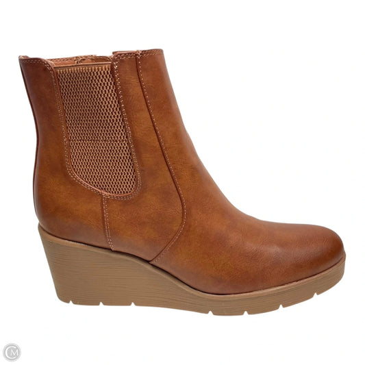 Boots Ankle Heels By Naturalizer In Brown, Size: 8