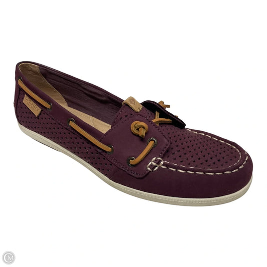 Shoes Flats By Sperry In Maroon, Size: 8.5