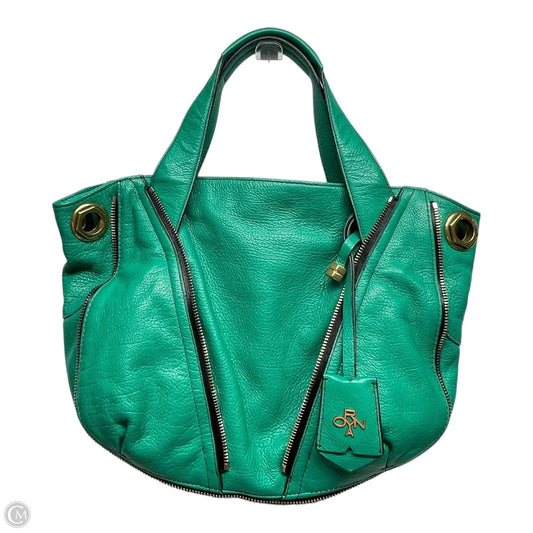 Handbag Leather By Oryany, Size: Medium