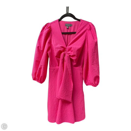 Dress Casual Short By Ted Baker In Pink, Size: M