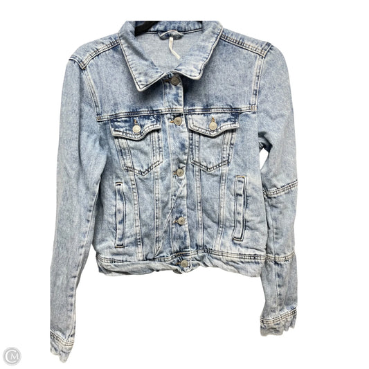 Jacket Denim By Free People In Blue Denim, Size: S