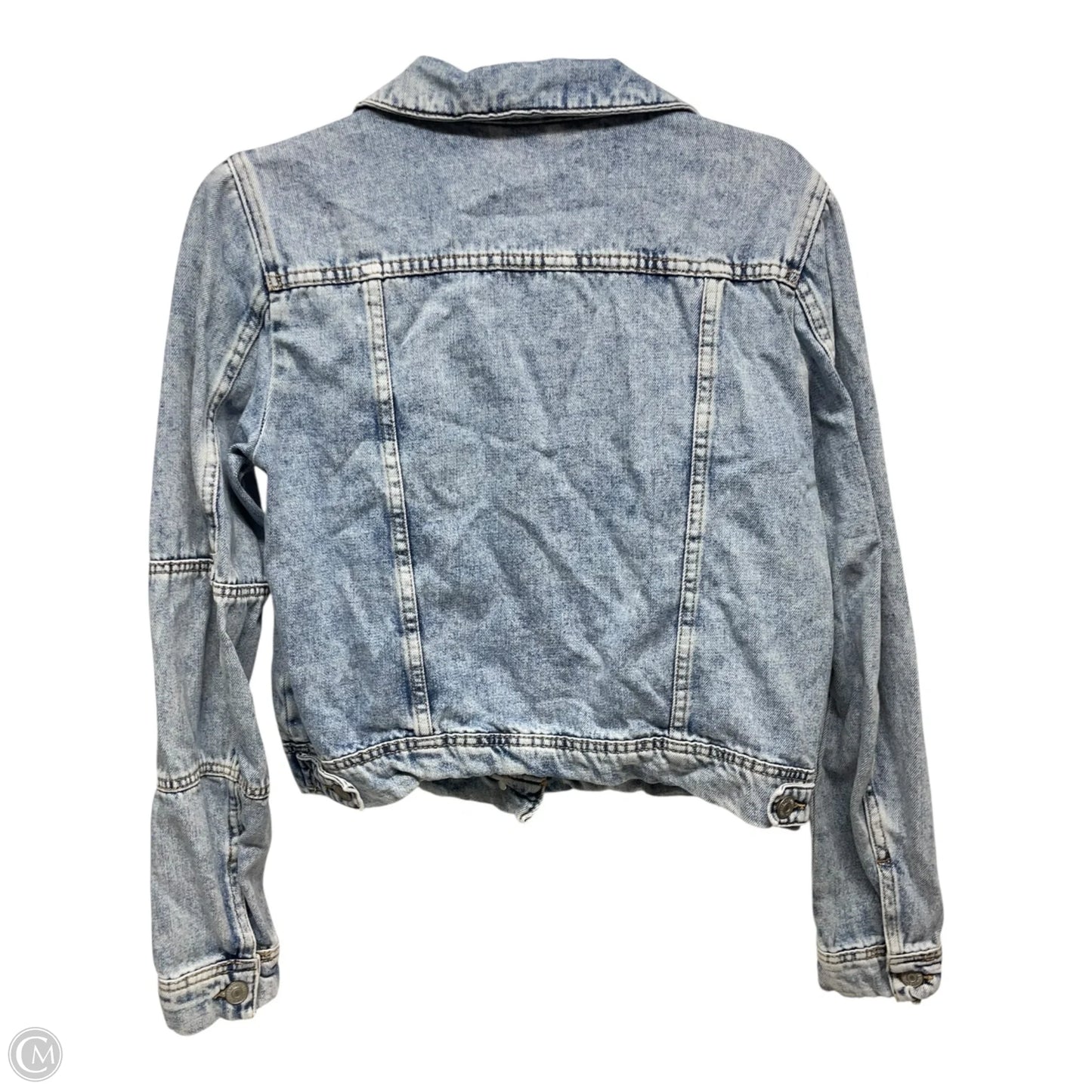 Jacket Denim By Free People In Blue Denim, Size: S