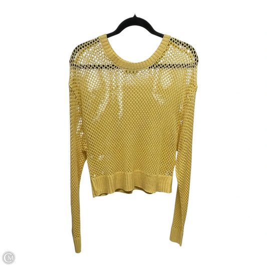 Sweater By Double Zero In Yellow, Size: L