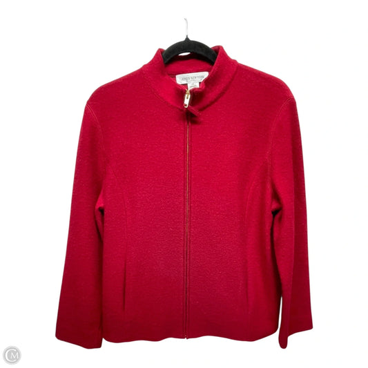 Sweater Cardigan By Jones New York In Red, Size: M