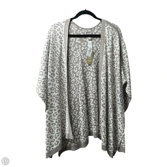 Sweater Cardigan By Chicos In Taupe, Size: Osfm