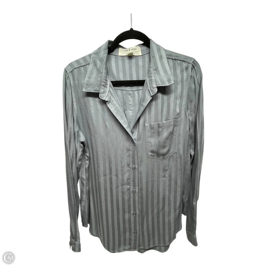 Top Long Sleeve By Cloth & Stone In Blue, Size: L