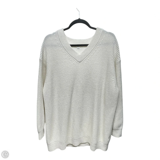 Sweater By Uniqlo In White, Size: L